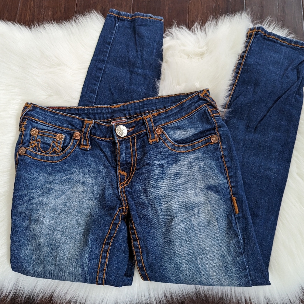 True Religion Ultra Super LowRise Skinny Billy Jeans 31